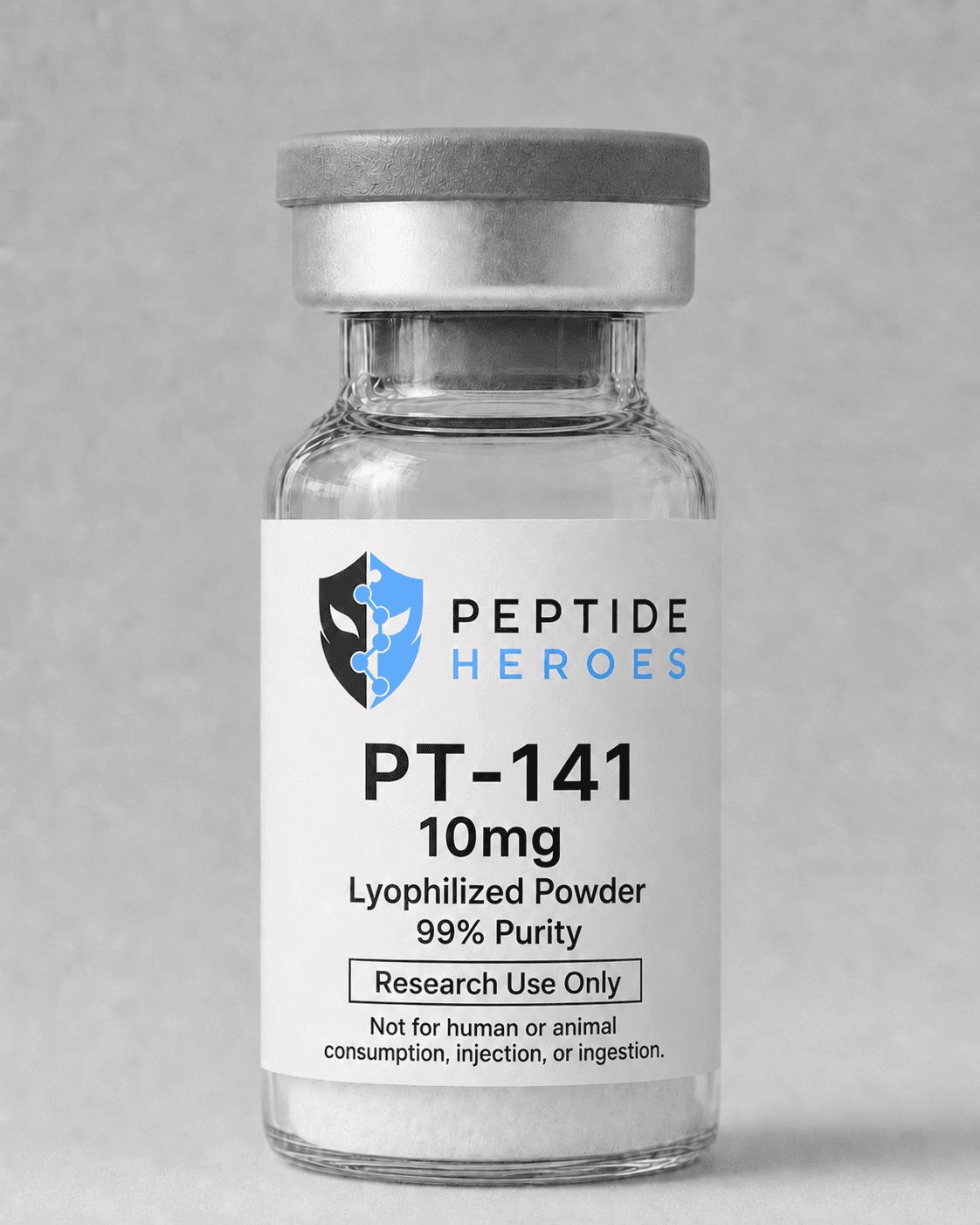 Peptide Heroes PT-141 research-use-only vial