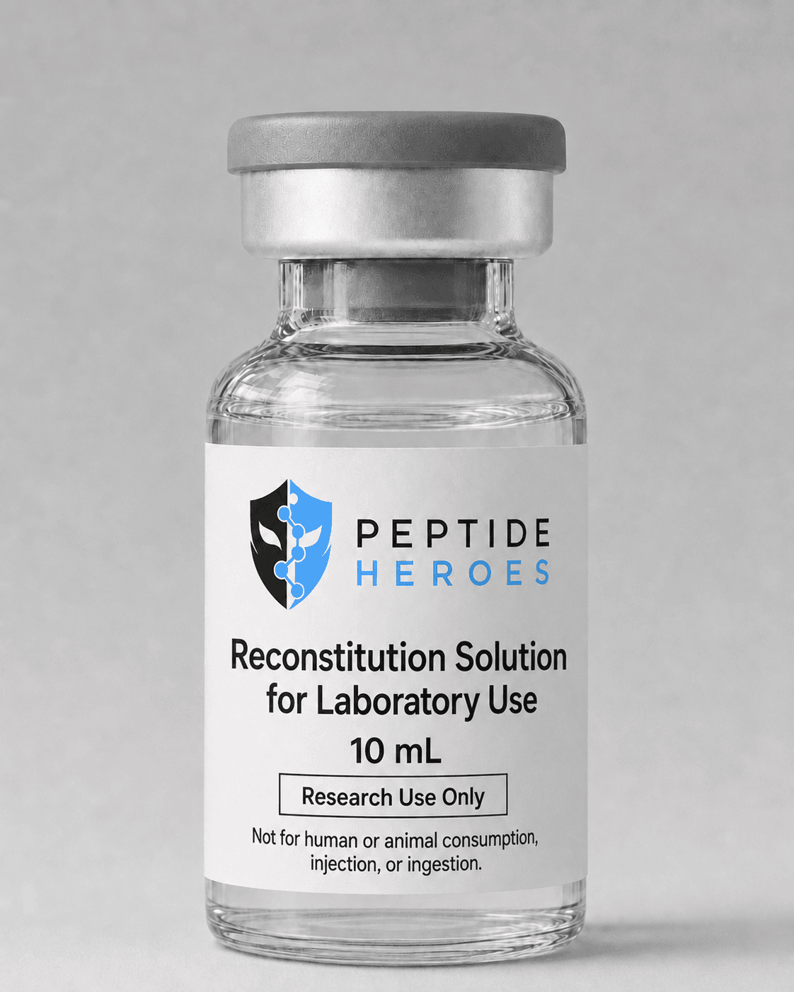 Peptide Heroes Reconstitution Solution research-use-only vial